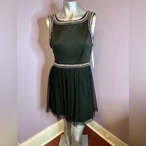 Love Reign Black Embellished Mini Dress